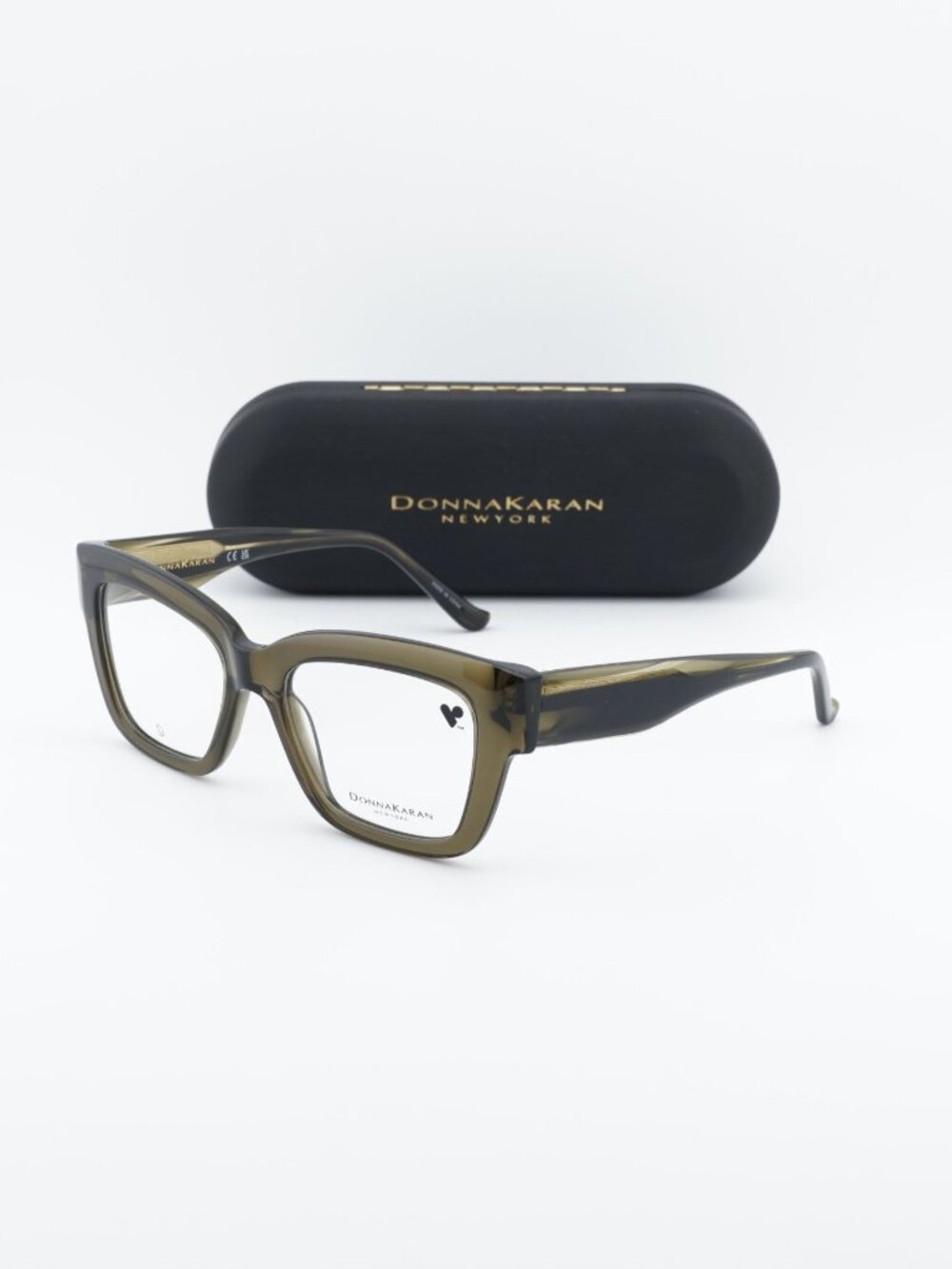 Donna Karan DO5014 315 Cat Eye Eyeglasses 53mm - Olive